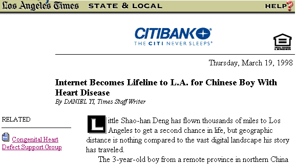 Los Angeles Times: Internet as a Lifeline