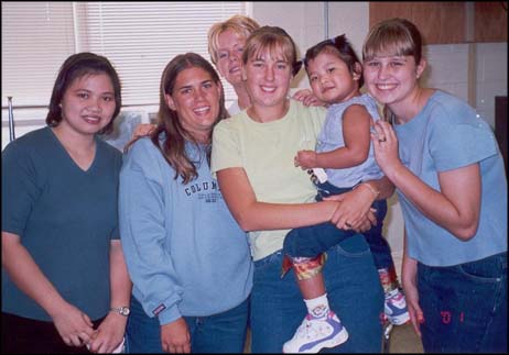 Members of Manchester Regional High School Interact Club Together with Jennifer "Jenny" and Dajed. Jenny, Michelle, Ellen, Laura, Dajed and Amy