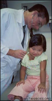 Check-up. Dajed with her surgeon, Dr. Gregory Crooke