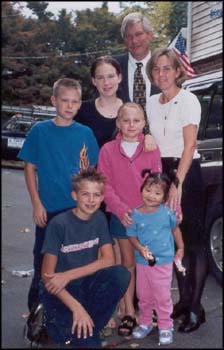 Oct.14, Dajed with the Topp family. Andy, Karen, Erica, Joshua, Zachary and Linnea.