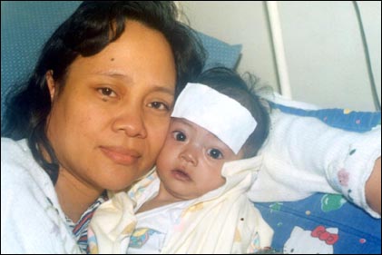 Original Internet Lifeline, for Royed Fajardo, 5 months in January 2002, with Congenital Ventricular Septal Defect.