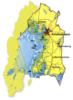 karta över Kristinehamn