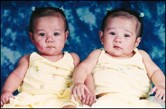 Lyrize Julienne Escoton & her twin sister Lei Anne Pearl