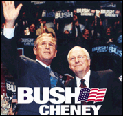 President George W Bush, Vice President Cheney and the White House
